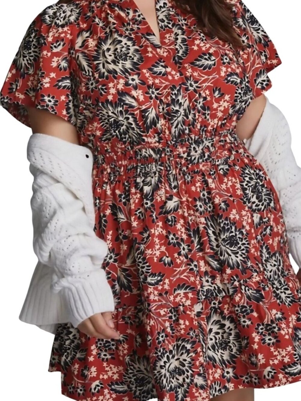Anthropologie NWT The Somerset Mini Dress Plussize Sustainable Cotton Size 3X